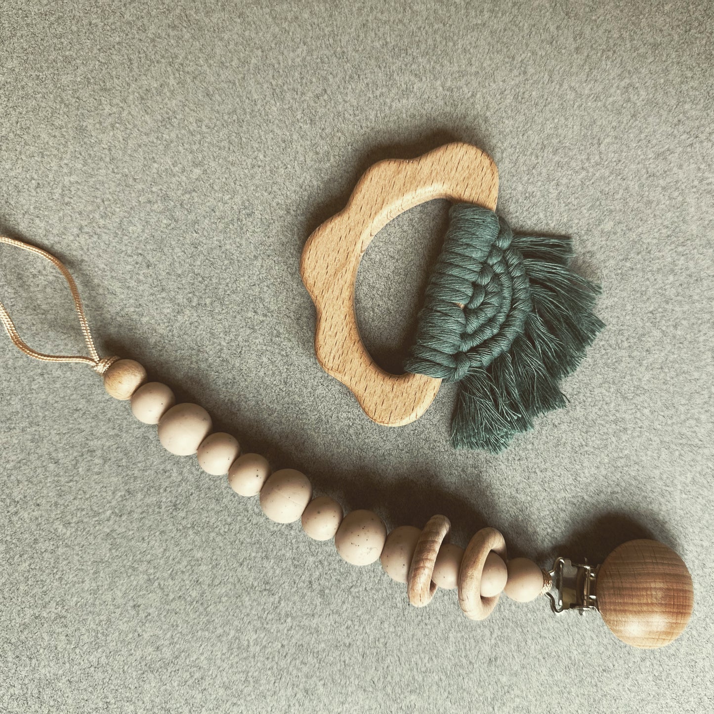 Aria Wooden Macrame Teether