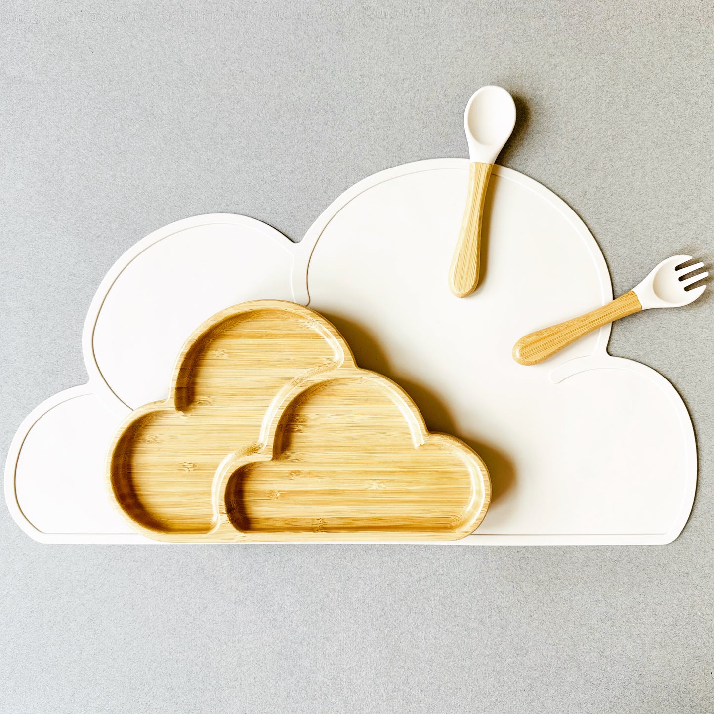 Beige Cloud Silicone Placemat