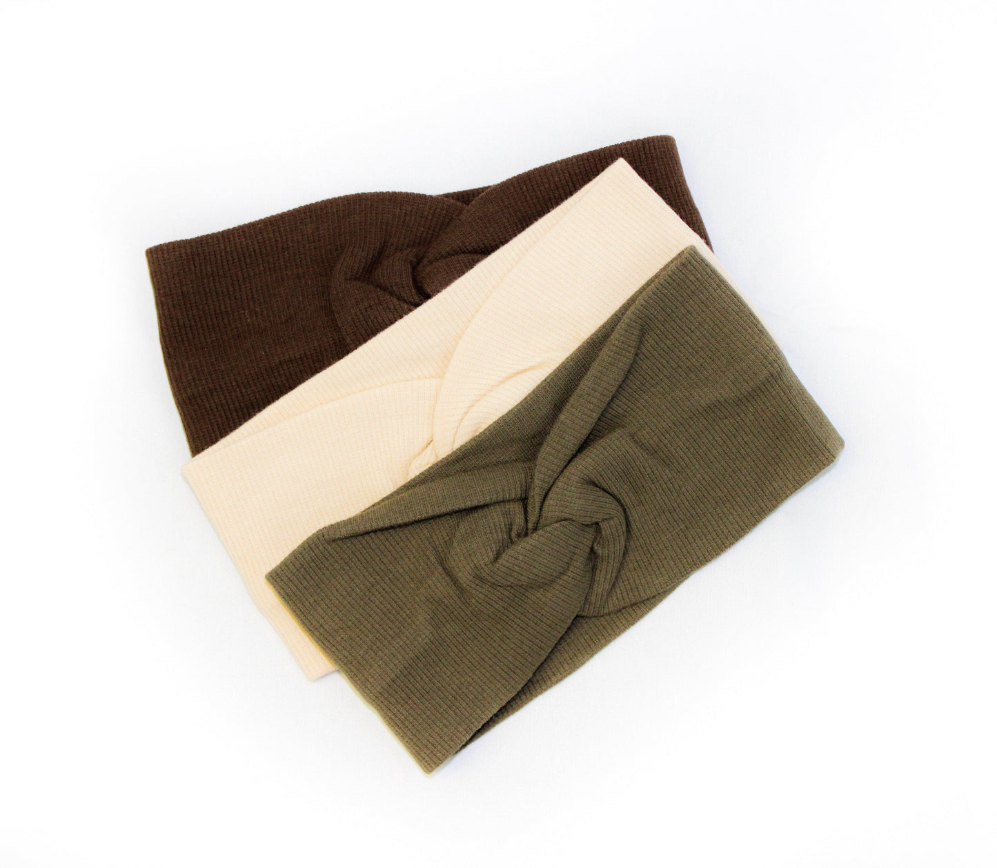 3 pk Neutrals Soft Ribbed Bows - Liraandco