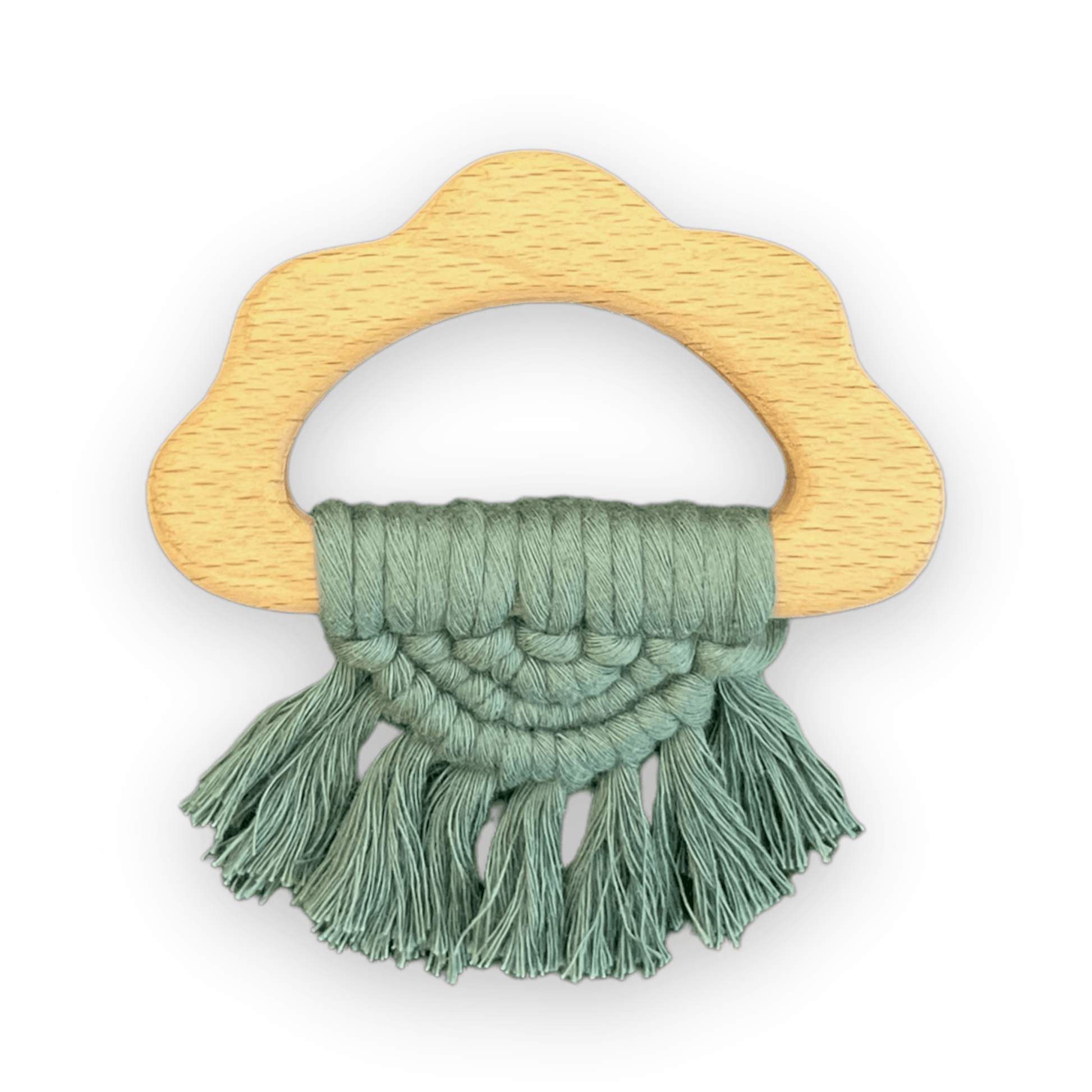 Aria Wooden Macrame Teether - Liraandco