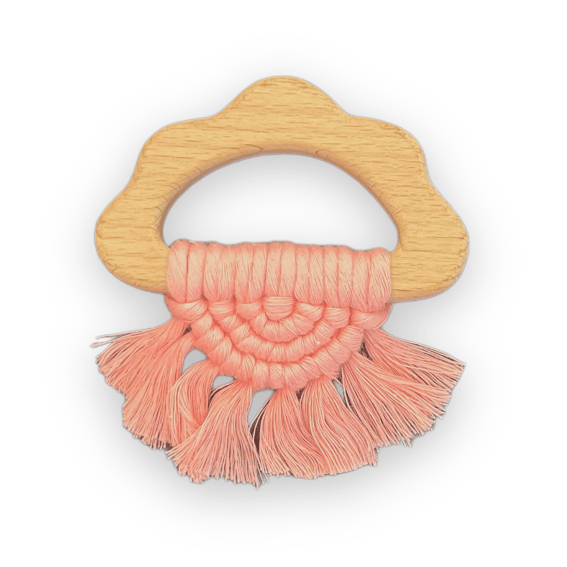 Aria Wooden Macrame Teether - Liraandco