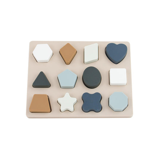 My Shapes Montessori Silicone Puzzle - Liraandco