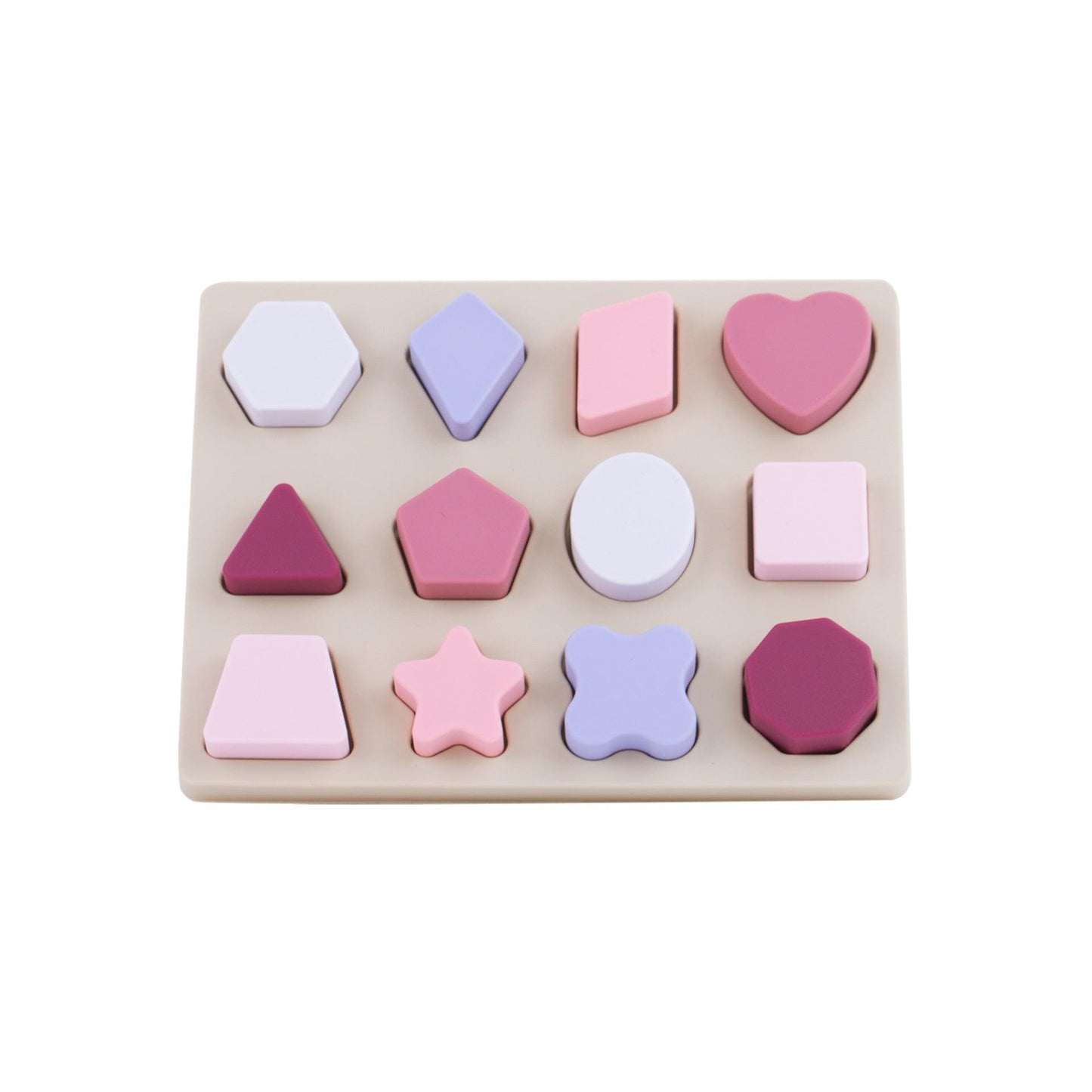 My Shapes Montessori Silicone Puzzle - Liraandco