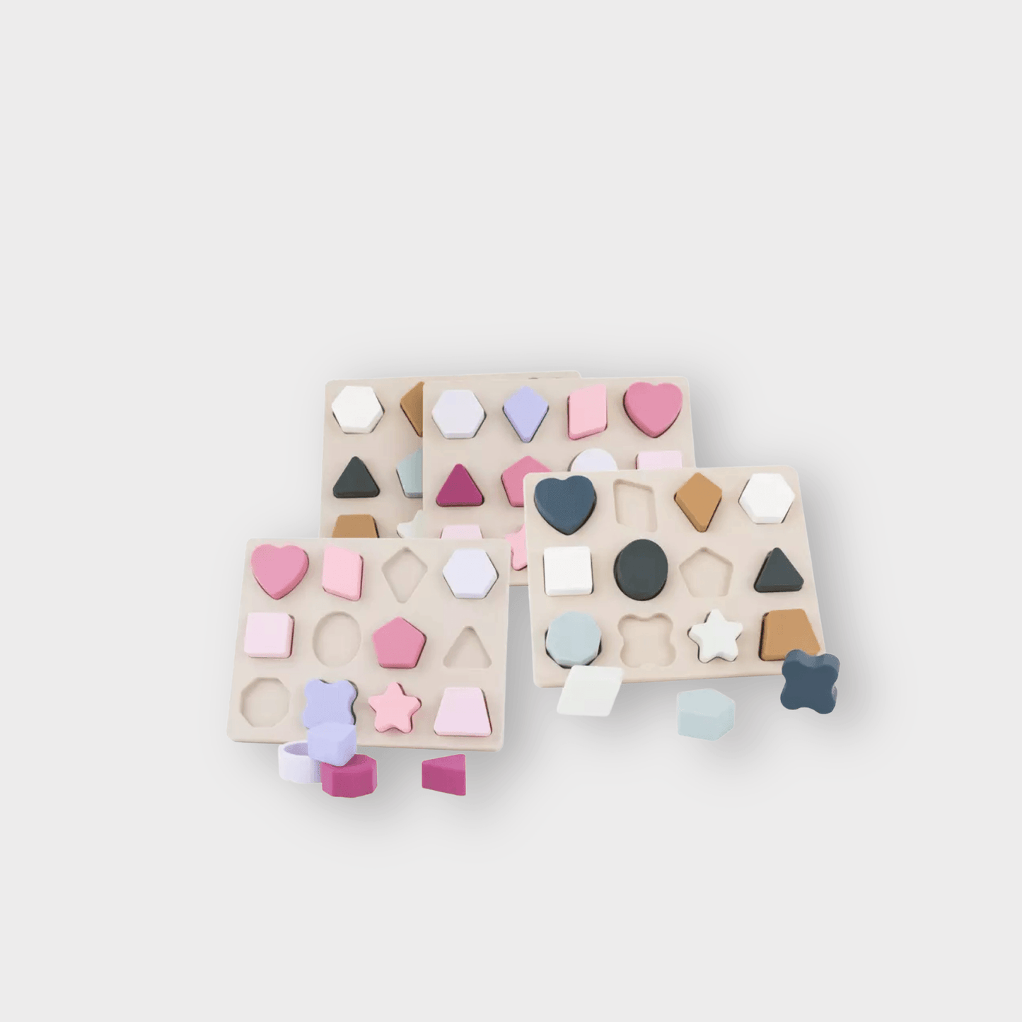 My Shapes Montessori Silicone Puzzle - Liraandco